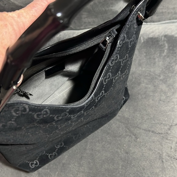 Gucci suede bamboo handle hobo - Picture 7 of 16